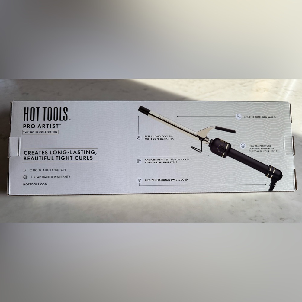 Hot Tools 24K Gold Collection Curling Iron 5/8” - Picture 2 of 3